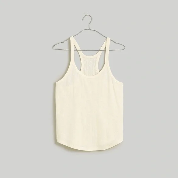 NWT Madewell Knit Mesh Racerback Tank - Picture 5 of 8